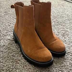 See By Chloe Brown Suede Ankle Boots
